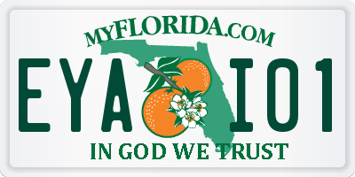 FL license plate EYAI01