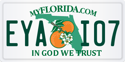 FL license plate EYAI07