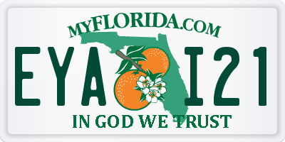 FL license plate EYAI21