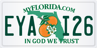 FL license plate EYAI26