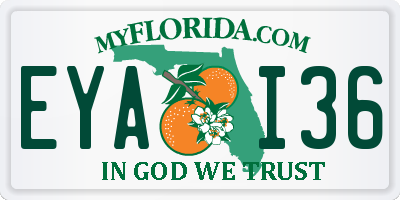 FL license plate EYAI36