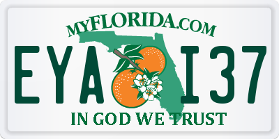 FL license plate EYAI37