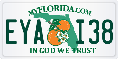 FL license plate EYAI38
