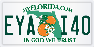FL license plate EYAI40