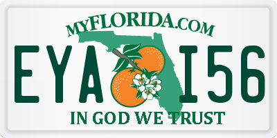 FL license plate EYAI56