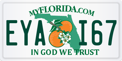 FL license plate EYAI67