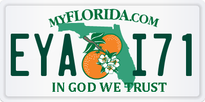 FL license plate EYAI71