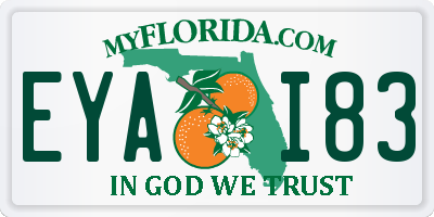 FL license plate EYAI83