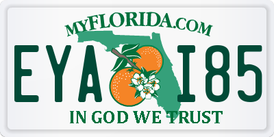 FL license plate EYAI85