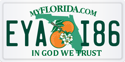 FL license plate EYAI86