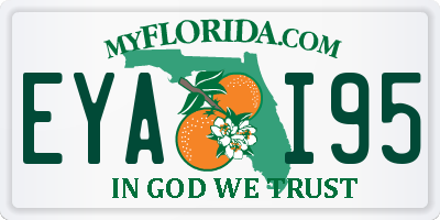 FL license plate EYAI95