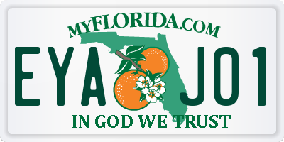 FL license plate EYAJ01