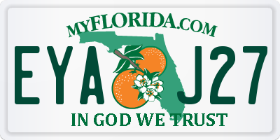 FL license plate EYAJ27