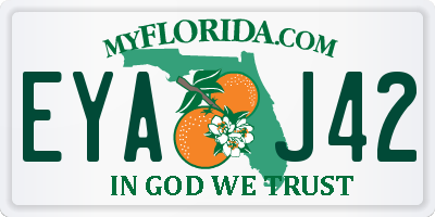 FL license plate EYAJ42