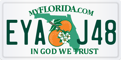 FL license plate EYAJ48