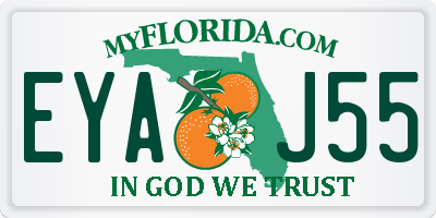 FL license plate EYAJ55