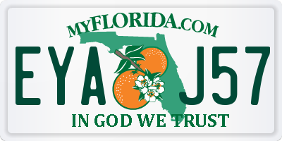FL license plate EYAJ57