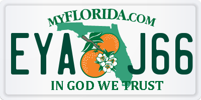 FL license plate EYAJ66