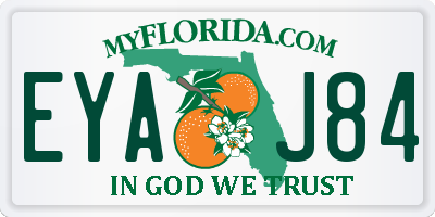 FL license plate EYAJ84