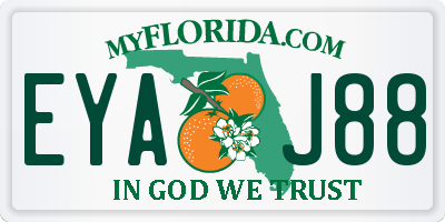FL license plate EYAJ88