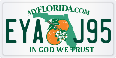 FL license plate EYAJ95