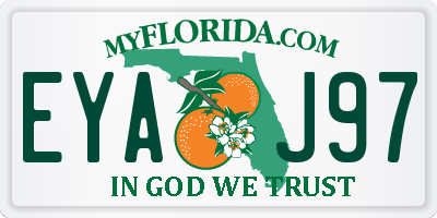 FL license plate EYAJ97