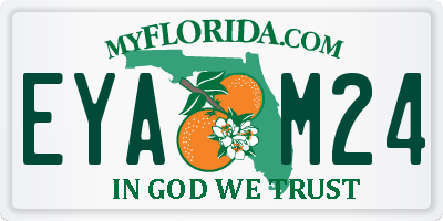 FL license plate EYAM24
