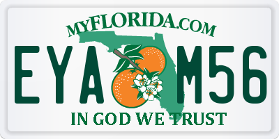 FL license plate EYAM56