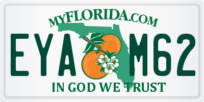 FL license plate EYAM62