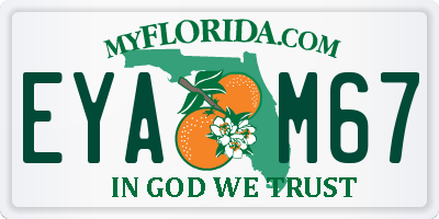 FL license plate EYAM67