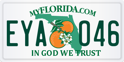 FL license plate EYAO46