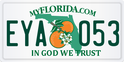 FL license plate EYAO53