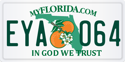FL license plate EYAO64
