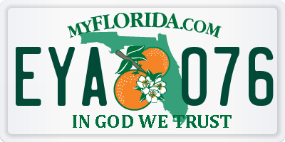 FL license plate EYAO76