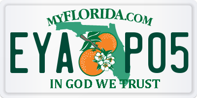 FL license plate EYAP05