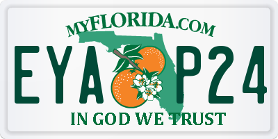 FL license plate EYAP24