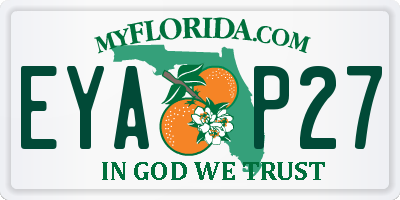 FL license plate EYAP27