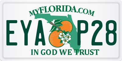 FL license plate EYAP28