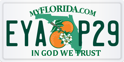 FL license plate EYAP29