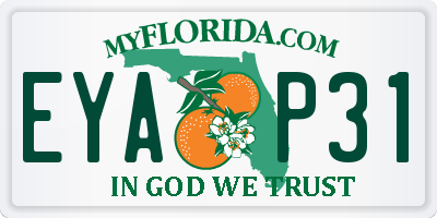 FL license plate EYAP31
