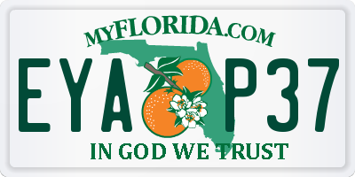 FL license plate EYAP37