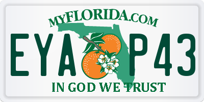 FL license plate EYAP43