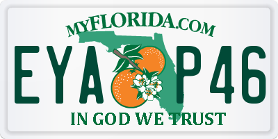 FL license plate EYAP46