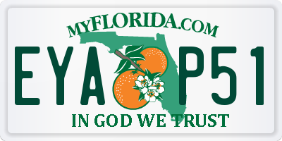 FL license plate EYAP51
