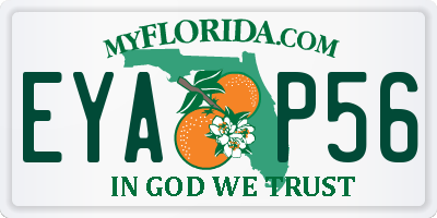FL license plate EYAP56