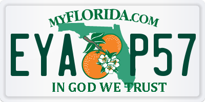 FL license plate EYAP57