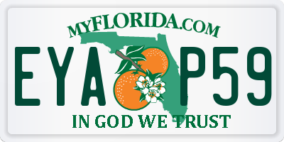 FL license plate EYAP59
