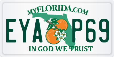 FL license plate EYAP69