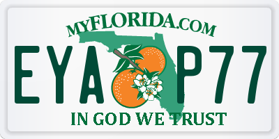 FL license plate EYAP77