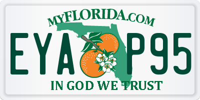 FL license plate EYAP95